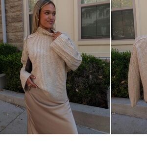 Brand new Cozy Cream Turtleneck Sweater